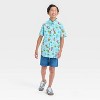 Boys' Pokemon Woven Button-Up Shirt - Aqua Blue - 3 of 3