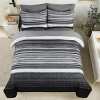 Hub Styler Twin Patchwork Striped Bedding Set - 2 of 4