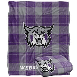 Weber State University Campus Plaid Spirit Silky Touch Super Soft Throw Blanket 50x60 - 1 of 4