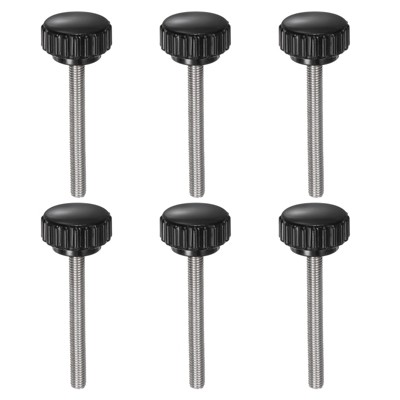 Unique Bargains Plastic Threaded Bolt Knurled Clamping Knob Thumb Screws 6 Pcs