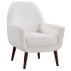 Okak Elegant Accent Chair Living Room Reading Chair with Soft Cushion Prince Mid-Century Armchair with Solid Wood Legs for Office Bedroom - 2 of 4