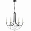 Crystorama Lighting Delilah 6 - Light Chandelier in  Matte Black - 2 of 4