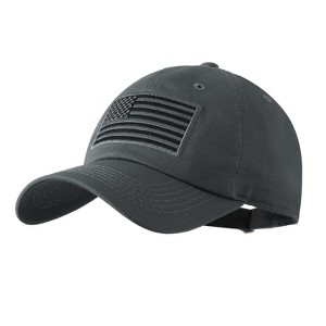 Nertpow American Flag Baseball Cap for Men Women Low Profile USA Army Tactical Operator Military Plain Dad Hat - 1 of 4