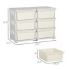 FONTOI 3 Tier Kids Storage Unit with 6 Bins for Boys Girls Toddlers, Toy Organizer for Nursery Kindergarten, Cream White, 14.5"*22.3"*29.5" - 3 of 4