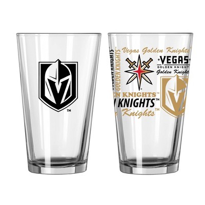 NHL Vegas Golden Knights Pint Glass Gift Set - 2pk