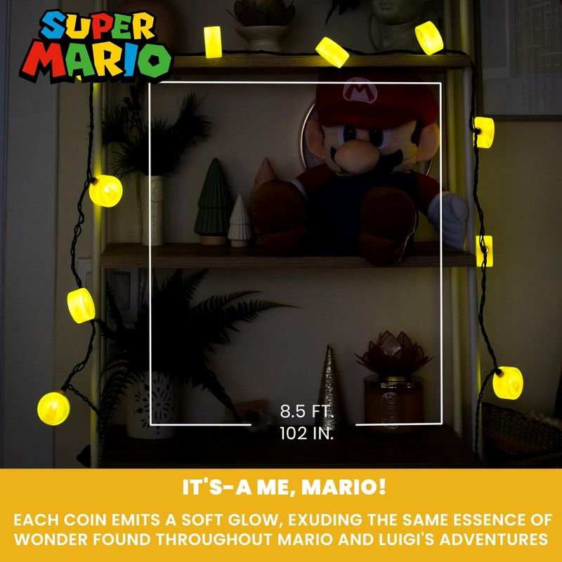 Super Mario Bros. Coin String Lights, 5 of 9