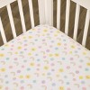 NoJo Happy Days Multicolored Rainbows and Suns 100% Cotton Nursery Fitted Crib Sheet. - 2 of 4