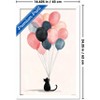 Trends International Andreas Magnusson - The Cat And The Balloons Framed Wall Poster Prints - 3 of 4