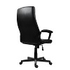 Okak Modern Mid-Back Ergonomic Office Chair, Comfy Chair With Padded Arms and Adjustable Height, Criss Cross Chair for Office, Study, Black - 4 of 4
