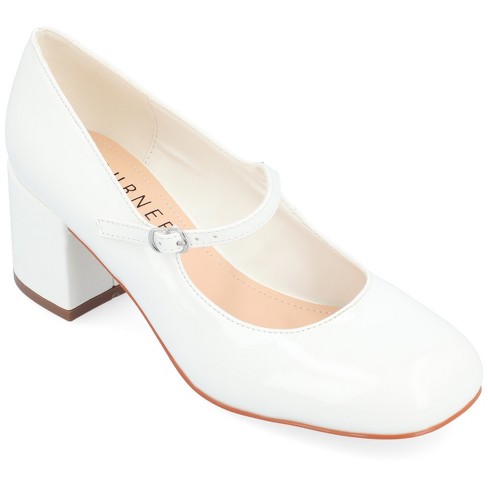 White shop wide pumps