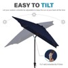 HYLEORY 10ft. x 6.5ft. Rectangular Market Umbrella Patio Umbrella with Tilt - 3 of 4