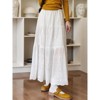 Women's White Lace Maxi Skirt - 4 of 4