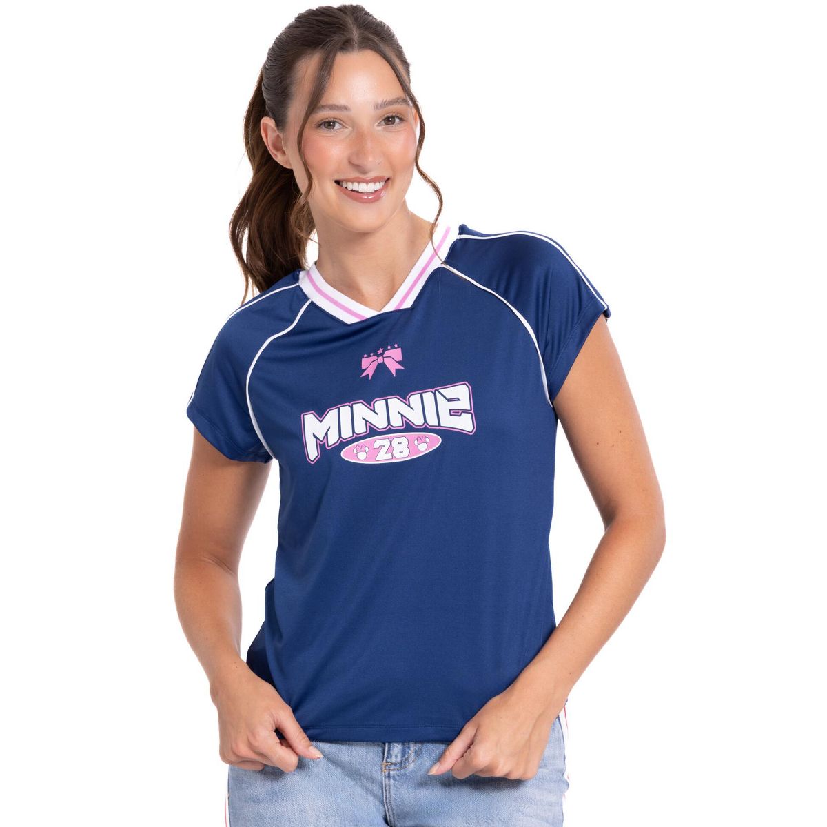 Disney Mickey Mouse & Friends Women's Short Sleeve Soccer Jersey - thumbnail 5