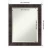 Amanti Art Odin Antique Bronze Beveled Wood Framed Bathroom Vanity Wall Mirror - 3 of 4