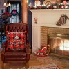 Farmhouse Christmas Pillow Covers - 18x18 Inch Set of 4, Sofa Couch Decorations - 4 of 4