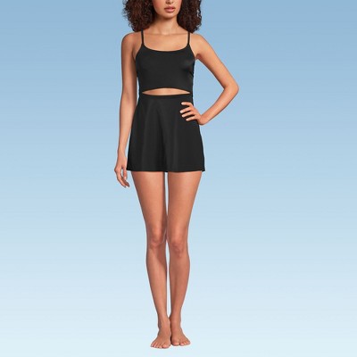 Lands' End Women's Tugless Monokini Swim Dress Swimsuit