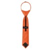 Jacob Alexander Young Boys' 11" Solid Color Pre-Tied Zipper Neck Tie - 3 of 4