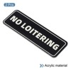 Unique Bargains Acrylic Self-Adhesive Decor Home Business No Loitering Sign - 3 of 4