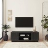 Greenwich TV Stand for TVs up to 65" Black Oak - Mr. Kate: Engineered Wood, Adjustable Shelving, Cable Management - image 3 of 4