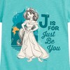 Girls' - Disney - Just Be You Jasmine Fitted Short Sleeve Graphic T-Shirt - 2 of 4