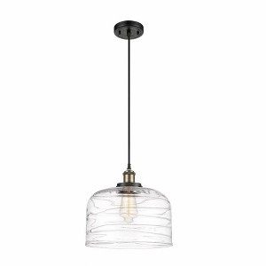 Bell - 1 Light Cord Hung Mini Pendant In Industrial Style-11.38 Inches Tall and 12 Inches Wide - 1 of 1