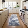 Washable Modern Abstract Rug Non Slip Low Pile Rug Soft Contemporary Throw Floor Cover Foldable Indoor Carpet for Living Room Bedroom - 2 of 4