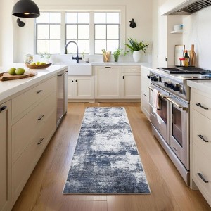 Washable Living Room Rug Non Slip Low Pile Area Rug Soft Foldable Accent Carpet for Bedroom Home Office Dining Room - 1 of 4