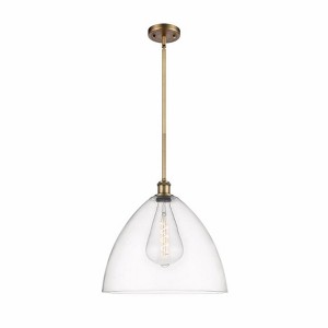 Bristol Glass - 1 Light Pendant In Industrial Style-16.75 Inches Tall and 16 Inches Wide - 1 of 1
