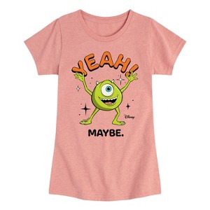 Girls' - Disney - Mike Yeah Maybe Fitted Short Sleeve Graphic T-Shirt - 1 of 4