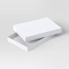 3ct Garment Christmas Gift Boxes White - Wondershop™: Large Paper Robe Packaging - 3 of 3