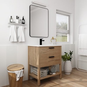 Bathroom Vanity Plywood With 2 Drawers - 1 of 4