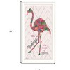 HomeRoots Be A Flamingo White Grooved Frame  Print Wall Art - 3 of 4