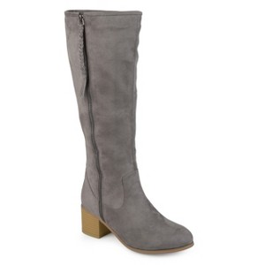 Journee Collection Womens Sanora Stacked Heel Riding Boots - 1 of 4