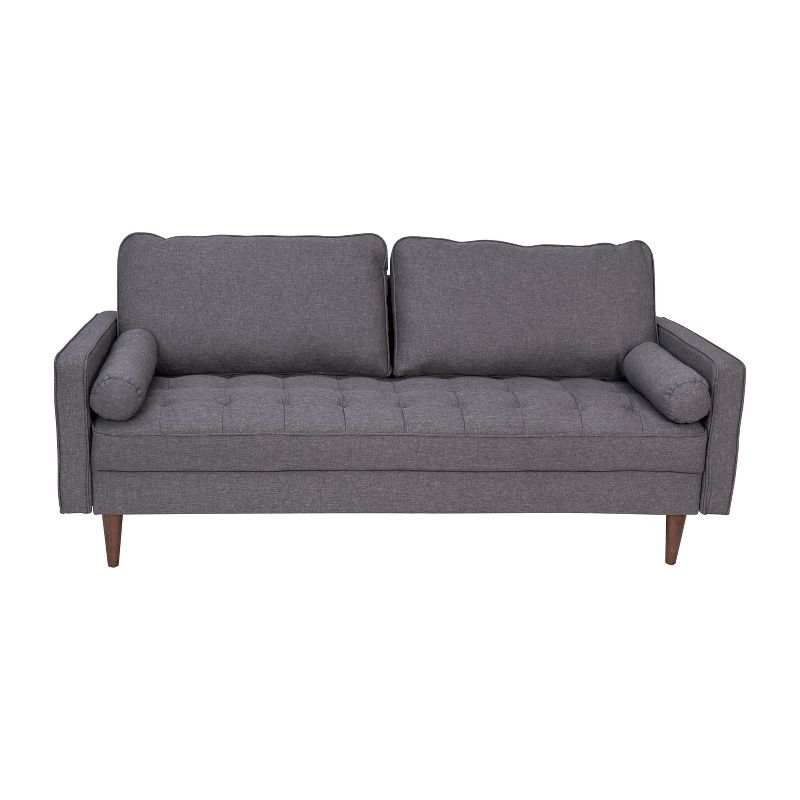 Flash Furniture Hudson Mid-Century Modern Sofa with Tufted Upholstery & Solid Wood Legs, 1 of 13
