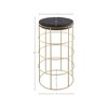 Meridian Furniture,Rebar Grey Velvet Bar Stool - 2 of 3
