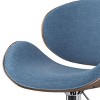 Sapphtopaz 1PC Adjustable Bar Stools with Bentwood Back, Swivel Counter Height Bar Stool with Upholstered, High Chair for Kitchen Island - 2 of 4