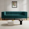 3-Seater Sofa, Polyester Tufted Coach, Polyester Sofa, Green - 2 of 4
