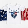 The Juniper Shop Patriotic Cow Sunglasses Youth Short Sleeve Tee - 3 of 4