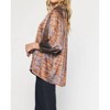 Women's Swirl Printed V-Neck Top - entro - 3 of 4