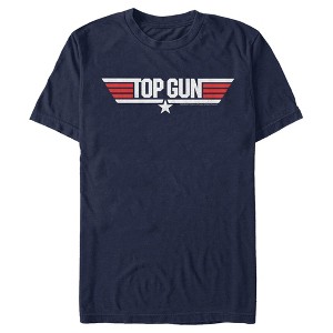 Men's Top Gun Red and White Movie Logo T-Shirt - 1 of 4