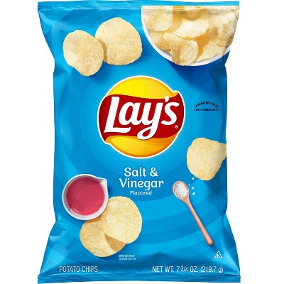 Lay's Salt & Vinegar Flavored Potato Chips - 7.75oz