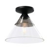 Robert Stevenson Lighting Theo Metal and Conical Glass Flush Mount Ceiling Light - 4 of 4