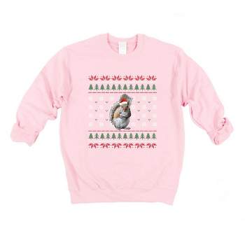 Simply Sage Market Women's Graphic Sweatshirt Ugly Sweater Squirrel
