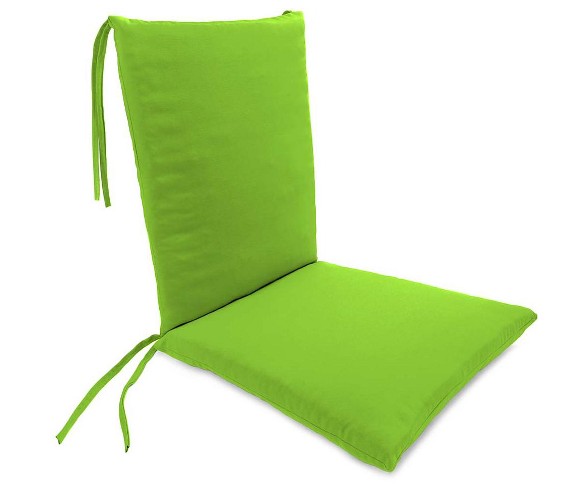 Weather-Resistant Outdoor Rocker Chair Cushion With Ties, Midnight Navy - Plow & Hearth