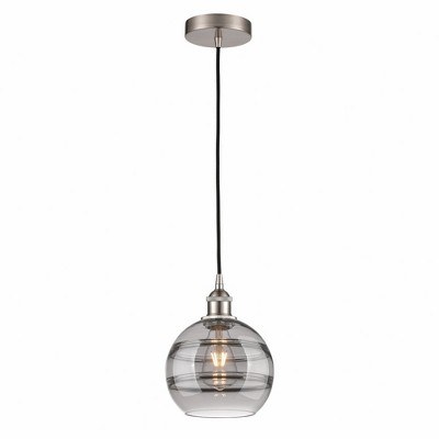 Rochester - 1 Light Cord Hung Mini Pendant In Industrial Style-9.88 Inches Tall and 8 Inches Wide