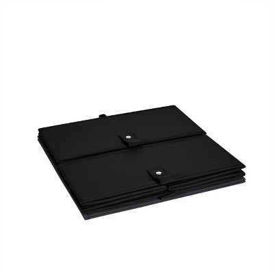 Black Fabric Collapsible Kids Storage Cube Set