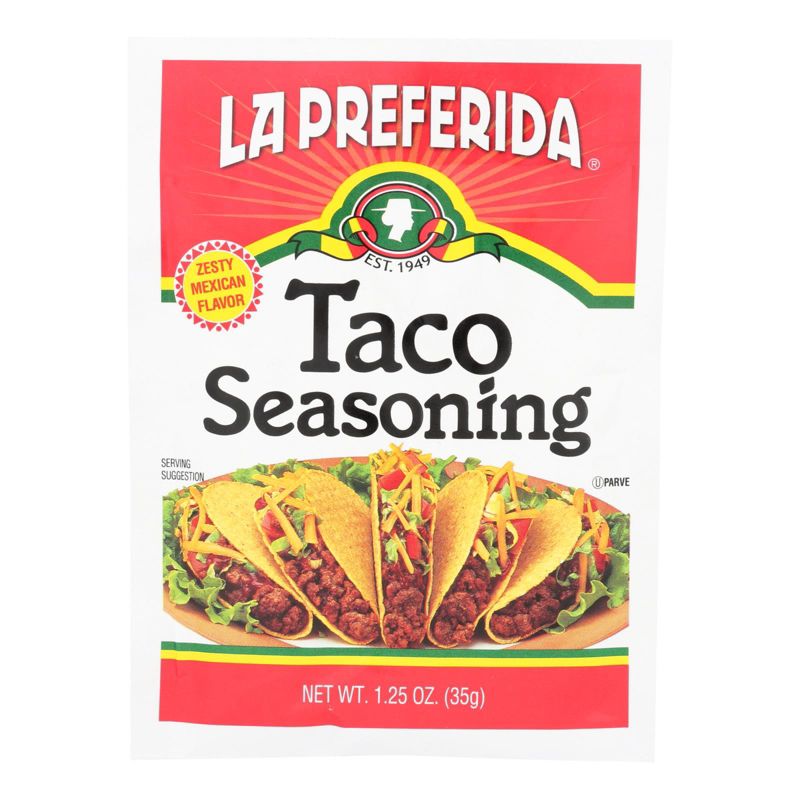 La Preferida Taco Seasoning - Case of 12/1.25 oz, 2 of 8