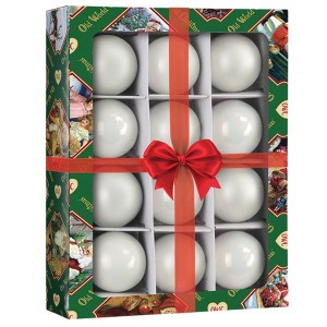 Old World Christmas Hanging Mouth-Blown Glass Ornament Set for Trees, Wonderland Balls, 1.5" (12 Count) - 1 of 2