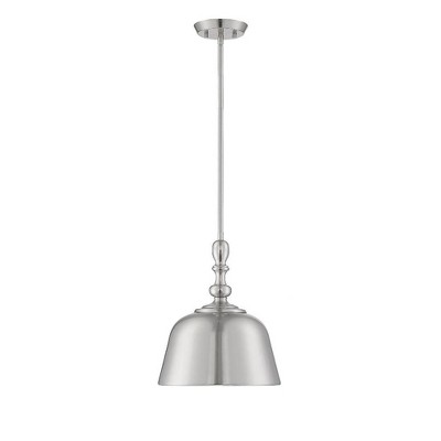 Transitional Matte Black Oversized Metal Shade Pendant Light