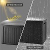 BI&SEA 150 Gallon Waterproof Deck Box-094A,Lockable Resin Storage Box for Patio Furniture Cushions Garden Tools and Outdoor Delivery Storage - 2 of 4